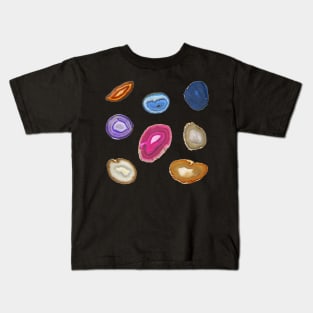 Agate Slices Sticker and Magnet Pack Kids T-Shirt